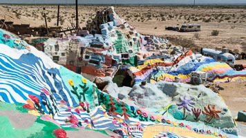 Salvation Mountain, the life work of Leonard Knight, near the town of Niland, California