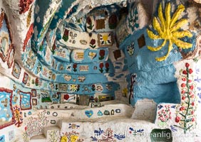 Salvation Mountain, the life work of Leonard Knight, near the town of Niland, California