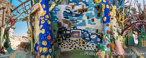 Salvation Mountain, the life work of Leonard Knight, near the town of Niland, California