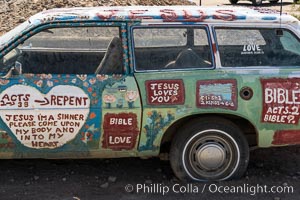 Salvation Mountain, the life work of Leonard Knight, near the town of Niland, California