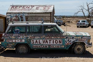 Salvation Mountain, the life work of Leonard Knight, near the town of Niland, California