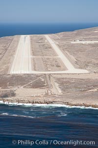 Navy airstrip landing strip on San Clemente Island
