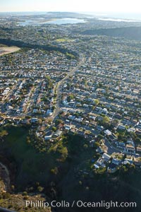 Housing development in San Diego goes right up to the edge of the mesa and stops where the canyon begins