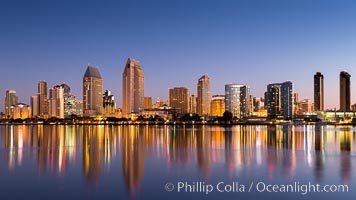 San Diego City Skyline at Sunrise