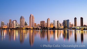 San Diego City Skyline at Sunrise