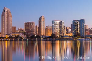 San Diego City Skyline at Sunrise