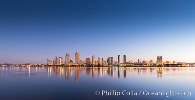 San Diego City Skyline at Sunrise