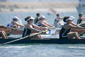 St. Mary's women race in the finals of the Women's Cal Cup final, 2007 San Diego Crew Classic, Mission Bay