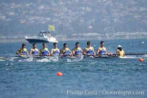 UCLA men en route to second place finish in the finals of the Cal Cup, 2007 San Diego Crew Classic, Mission Bay