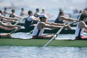 Start of the Copley Cup finals, Stanford (foreground) would win over Cal, 2007 San Diego Crew Classic, Mission Bay