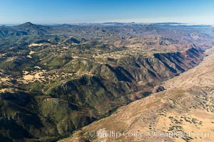 San Diego east county mountains, view from Santa Ysabel toward Ramona