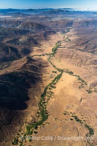 San Diego mountains, looking south towards Ramona with Rancho Guejito on the right