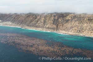 San Miguel Island south side, aerial photograph