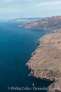 Santa Cruz Island, north side, aerial photo