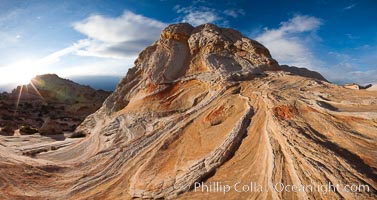 Sarah's Swirl, a particularly beautiful formation at White Pocket in the Vermillion Cliffs National Monument.