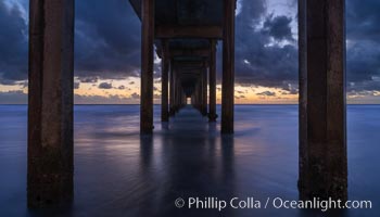 Scripps Pier at sunset, La Jolla, California, Scripps Institution of Oceanography