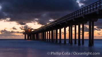 Scripps Pier at sunset, La Jolla, California, Scripps Institution of Oceanography