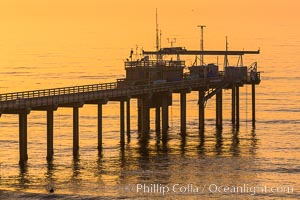 Scripps Pier, Scripps Institute of Oceanography Research Pier, sunset, La Jolla, California