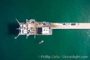 Scripps Insitutation of Oceanography research pier top-down view, La Jolla, California