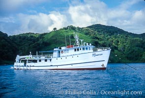 Boat Sea Hunter at Cocos Island