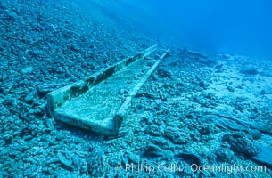 Debris from wreck of F/V Jin Shiang Fa, lagoon talus slope, Rose Atoll National Wildlife Sanctuary