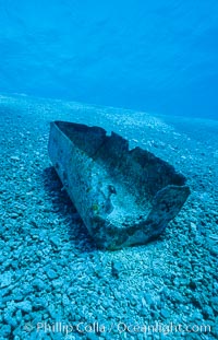 Debris from wreck of F/V Jin Shiang Fa, lagoon talus slope, Rose Atoll National Wildlife Sanctuary