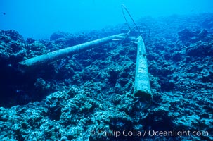 Tower, wreck of F/V Jin Shiang Fa, Rose Atoll National Wildlife Sanctuary