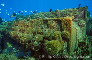 Debris, wreck of F/V Jin Shiang Fa. Rose Atoll National Wildlife Sanctuary, American Samoa, USA, natural history stock photograph, photo id 00815