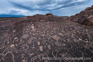 Sky Rock Petroglyphs, Volcanic Tablelands, Bishop, California.