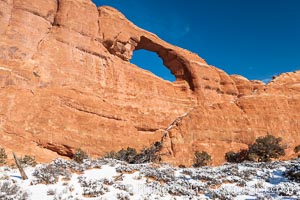 Skyline Arch spans 90 feet.