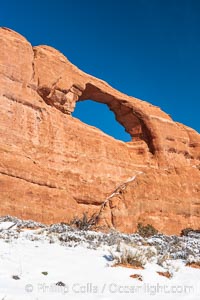 Skyline Arch spans 90 feet, Arches National Park, Utah