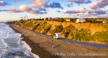 South Carlsbad State Beach and campground, aerial photo