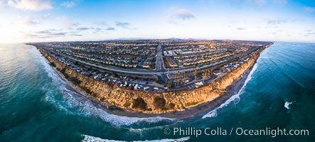 South Carlsbad State Beach and campground, aerial photo