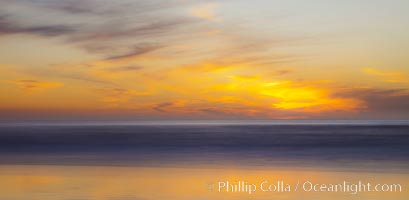 Leucadia sunset, beautiful clouds and soft colors.