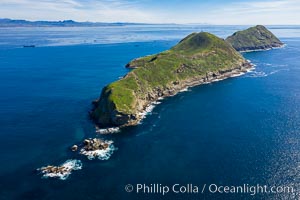 South Coronado Island, aerial photo, Coronado Islands (Islas Coronado)