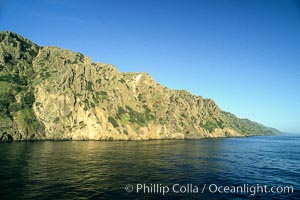 Southeast exposure, lee side of San Clemente Island, sunrise