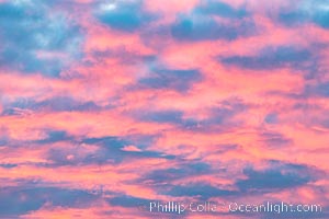 Spectacular Red and Magenta Sunrise Cloud Colors, San Diego