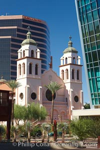 St. Mary's Basilica, in downtown Phoenix adjacent to the Phoenix Convention Center.  The Church of the Immaculate Conception of the Blessed Virgin Mary, founded in 1881, built in 1914, elevated to a minor basilica by Pope John Paul II in 1987