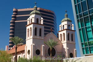 St. Mary's Basilica, in downtown Phoenix adjacent to the Phoenix Convention Center.  The Church of the Immaculate Conception of the Blessed Virgin Mary, founded in 1881, built in 1914, elevated to a minor basilica by Pope John Paul II in 1987