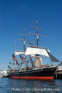 The Star of India is the worlds oldest seafaring ship.  Built in 1863, she is an experimental design of iron rather than wood.  She is now a maritime museum docked in San Diego Harbor, and occasionally puts to sea for special sailing events