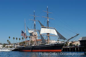 The Star of India is the worlds oldest seafaring ship.  Built in 1863, she is an experimental design of iron rather than wood.  She is now a maritime museum docked in San Diego Harbor, and occasionally puts to sea for special sailing events