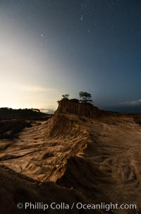 Stars at Night over Broken Hill, Torrey Pines State Reserve, San Diego, California