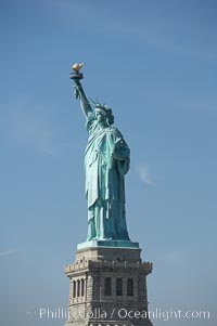 The Statue of Liberty, New York Harbor.