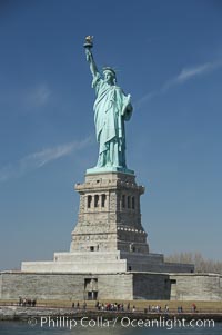 The Statue of Liberty, New York Harbor. Statue of Liberty National Monument, New York City, USA, natural history stock photograph, photo id 11082