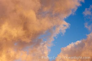 Clouds form at dawn before a storm rolls in, Carlsbad, California