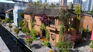 Stylish floating homes at Granville Island, Vancouver