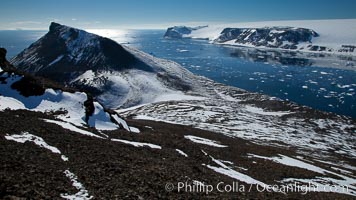 Summit of Devil Island, with Vega Island in the distance.