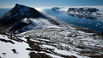 Summit of Devil Island, with Vega Island in the distance