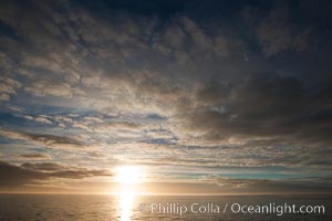 Sunrise, somewhere along the Antarctic Peninsula
