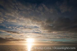 Sunrise, somewhere along the Antarctic Peninsula